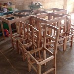 Furniture being made for the Tomina library Furniture being made for the Tomina library