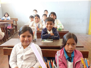 Classroom kids in Bolivia